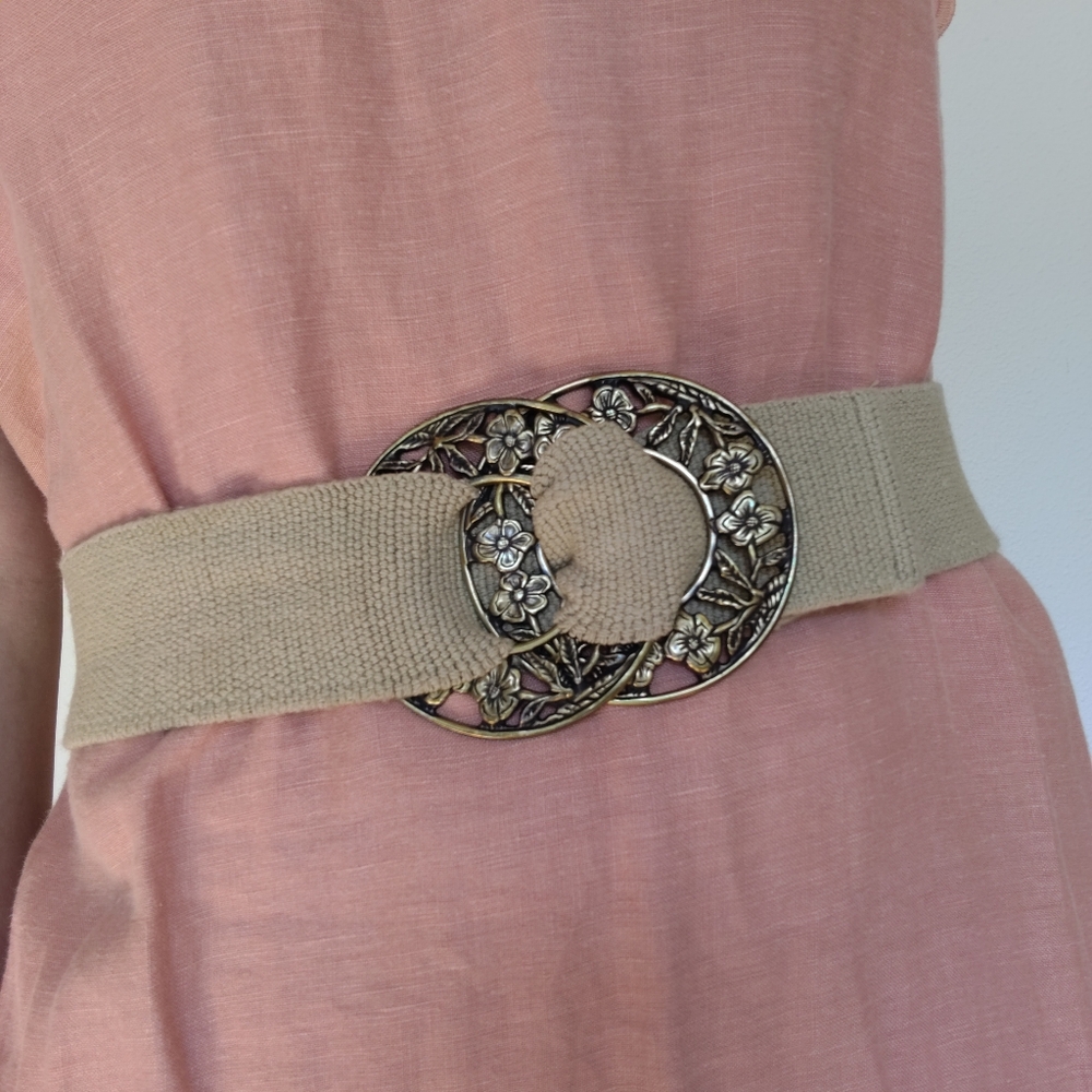 Vintage Skaffles Elastic Floral Boho Garden Fairy Belt